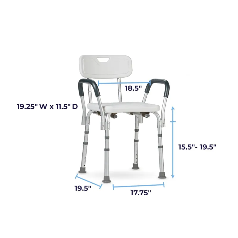 Silla de ducha con respaldo Drive Medical - Imagen 2